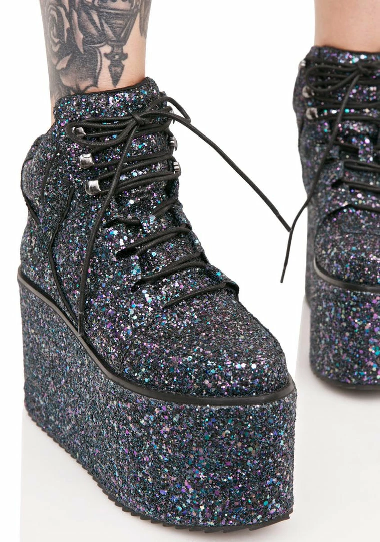 Best Pirce ✔️ Y.R.U. Qozmo Hi Glitter 👟 Sneakers 🎉 5 Y.R.U. Qozmo Hi Glitter Sneakers