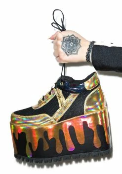 Y.R.U. Platforms Qozmo Lo Matrix Platform Sneakers