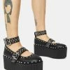 Y.R.U. Black Kaos Platform Mary Janes
