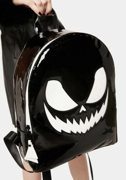 Y.R.U. Bags & Wallets Skully Vinyl Backpack