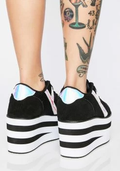 Y.R.U. Platforms Karazii II Holographic Platform Sneakers
