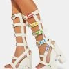 Y.R.U. Platforms Rainbow Nightcall Hi Platform Heels