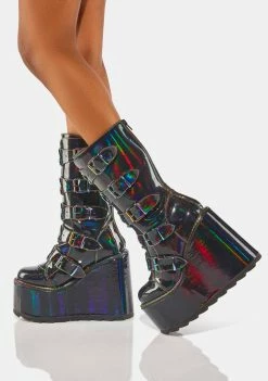 Y.R.U. Holographic Dune Mushroom Boots