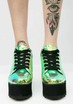 Y.R.U. Platforms Spacebound Lala Platform Sneakers