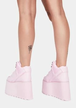 Y.R.U. Pink Qozmo 2 Platform Sneakers