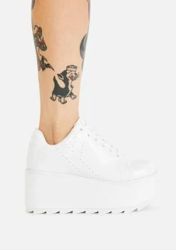Y.R.U. Eraser Lala Patent Platform Sneakers