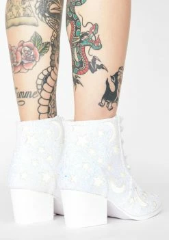 Y.R.U. White Aura Reflective Boots Boots & Booties