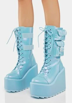 Y.R.U. Pearl Blue Dune Desert Boots