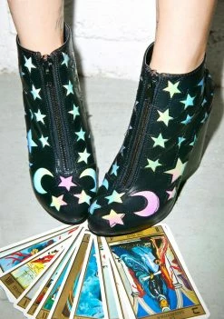 Y.R.U. Craft Moon And Stars Ankle Boot Boots & Booties