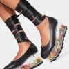 Y.R.U. Qloud Swan Lace Up Platforms