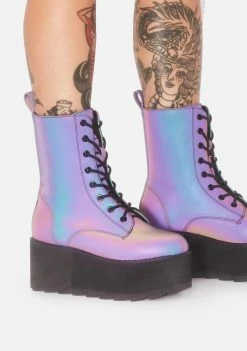 Y.R.U. BLOQ Reflective Platform Boots