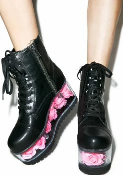 Y.R.U. G.I. Rose Platform Boots