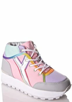 Y.R.U. Tune Pastel Hi-Top Sneakers Platforms