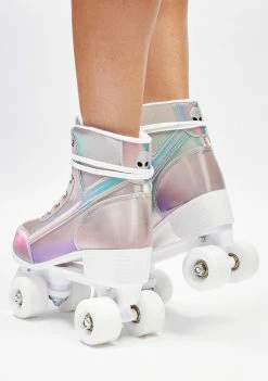 Y.R.U. Qozmiq Iridescent Quad Roller Skates