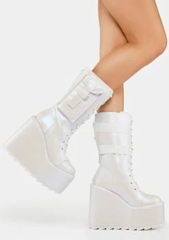 Y.R.U. White Pearl Dune Desert Boots