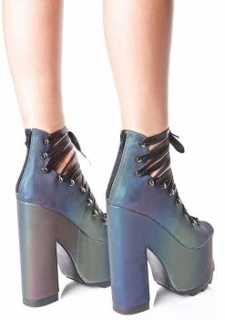 Y.R.U. Reflective Ballet Bae Platforms