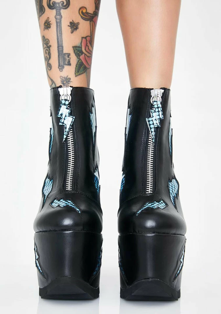 Hot Sale 𧨠Y.R.U. Platforms Nightmare Bolt Platform π₯Ύ Boots π 5 Y.R.U. Platforms Nightmare Bolt Platform Boots