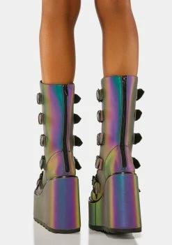 Y.R.U. Reflective Dune Alien Buckle Boots