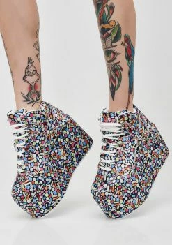 Y.R.U. Qozmo Hi Pill Platform Sneakers Platforms