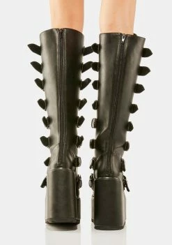 Y.R.U. Dune Hi Flame Buckle Boots Platform Boots