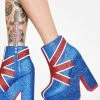 Y.R.U. Nightmare Union Jack Platform Boots Platforms