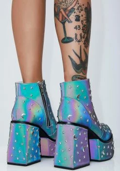 Y.R.U. Vida Stud Qozmic Platform Booties