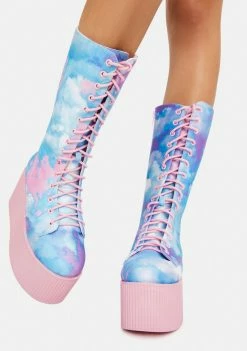 Y.R.U. Pastel Qloud Kaos Hi Platform Boots