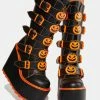 Y.R.U. Dune Jack O Lantern Platform Boots