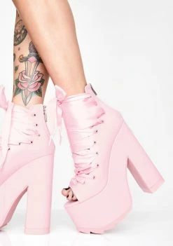 Y.R.U. Pink Ballet Bae Platforms