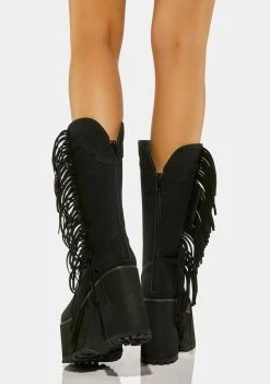 Y.R.U. Bad Bitch Fringe Cowboy Boots