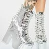 Y.R.U. Chrome Night Terror Platform Boots