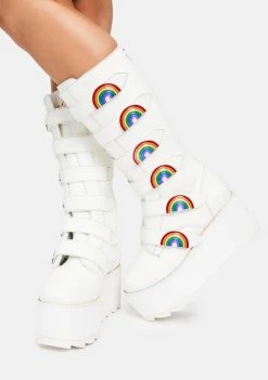 Y.R.U. Platforms Karma Hi Rainbow Platform Boots