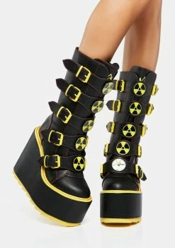 Y.R.U. Platform Boots Dune Biohazard Boots