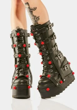 Y.R.U. Rose Dune Bondage Boots