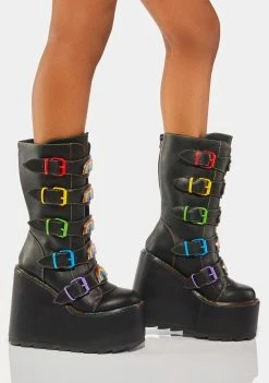 Y.R.U. Dune Rainbow Platform Boots Platforms