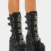 Y.R.U. Dune Skull Platform Boots