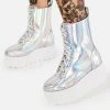 Y.R.U. BLOQ Holographic Platform Boots