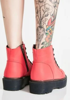 Y.R.U. Boots & Booties Slayr Pink Reflective Boots