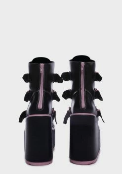 Y.R.U. Dune Lo Hearts On Fire Platform Boots