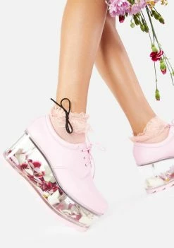 Y.R.U. Platforms Baby Pink Qloud 2091 Platform Sneakers