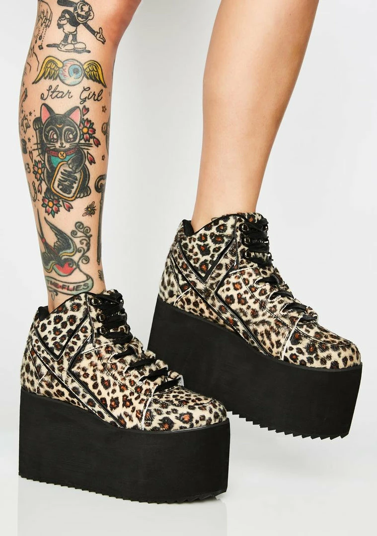 Hot Sale ๐ Y.R.U. Platforms Qozmo Leopard Platform ๐ Sneakers ๐ 3 Y.R.U. Platforms Qozmo Leopard Platform Sneakers