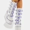 Y.R.U. Platforms Dune Butterfly Boots