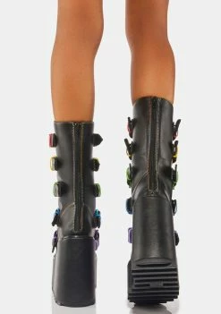 Y.R.U. Dune Rainbow Platform Boots Platforms
