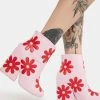 Y.R.U. Pink Jem Daisies Boots