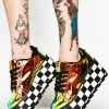 Y.R.U. Lala Checker Platform Sneakers Platforms