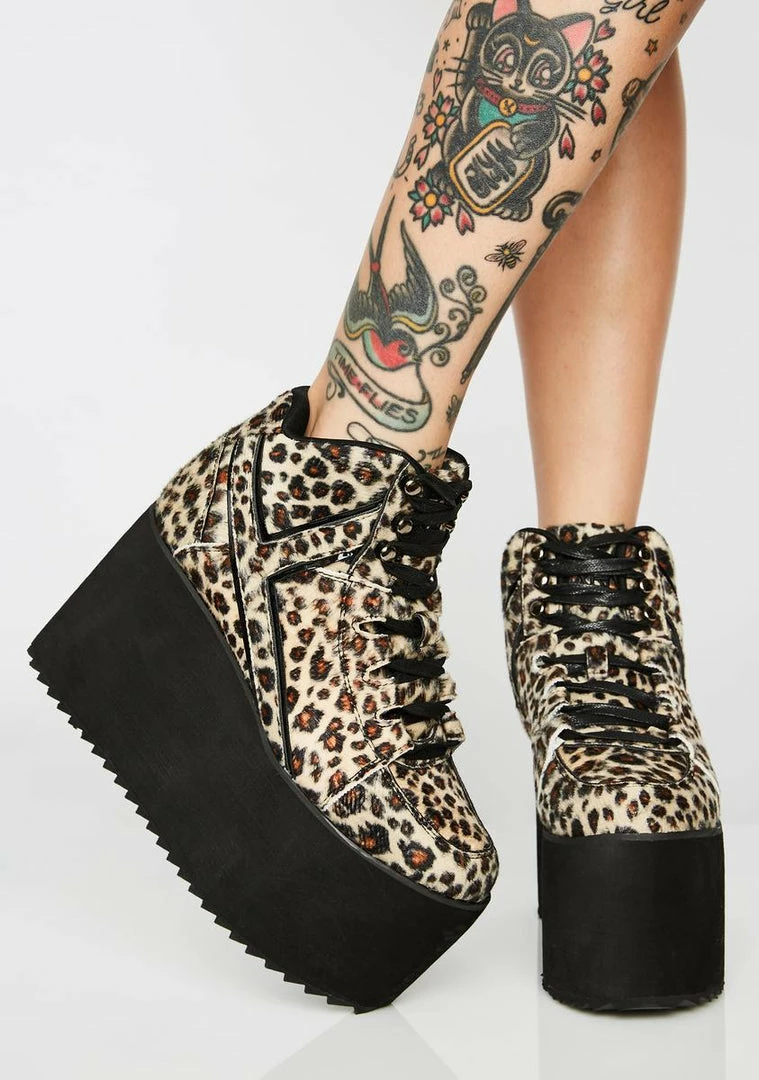 Hot Sale ๐ Y.R.U. Platforms Qozmo Leopard Platform ๐ Sneakers ๐ 5 Y.R.U. Platforms Qozmo Leopard Platform Sneakers
