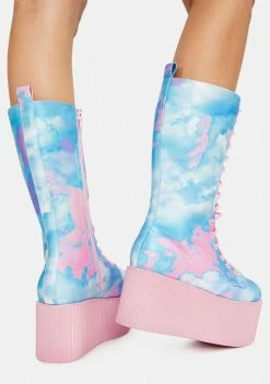 Y.R.U. Pastel Qloud Kaos Hi Platform Boots