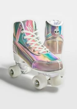 Y.R.U. Qozmiq Iridescent Quad Roller Skates