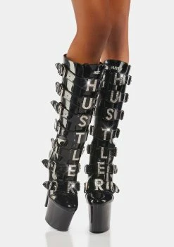 Y.R.U. VIP Hustler Knee High Boots
