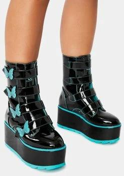 Y.R.U. Karma Butterfly Platform Boots